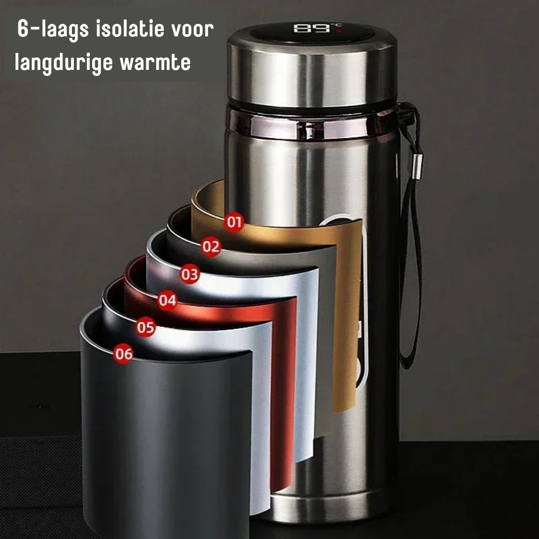 TEMP'on Thermosfles incl. geïntegreerd theezeef