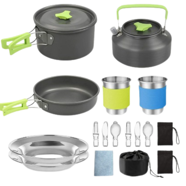 CampFire Cuisine - 17-delige pannen en servies campingset