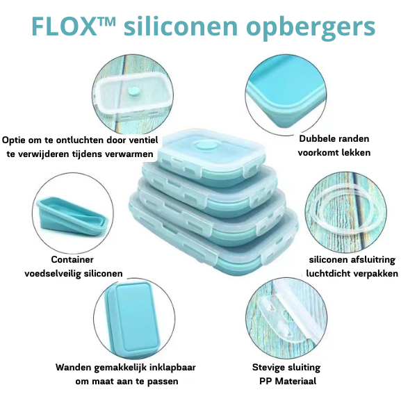 FLOX™ siliconen opbergers