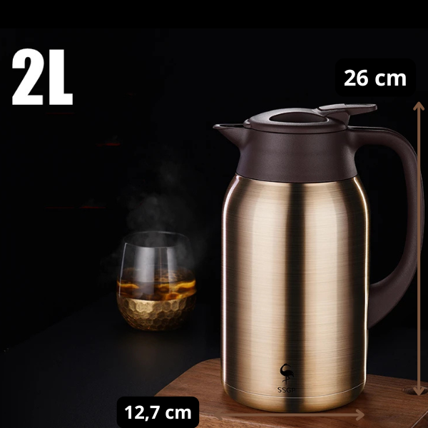 COPPER'on Hotpot - 48u+ isolatie - Incl. geïntegreerd theezeef
