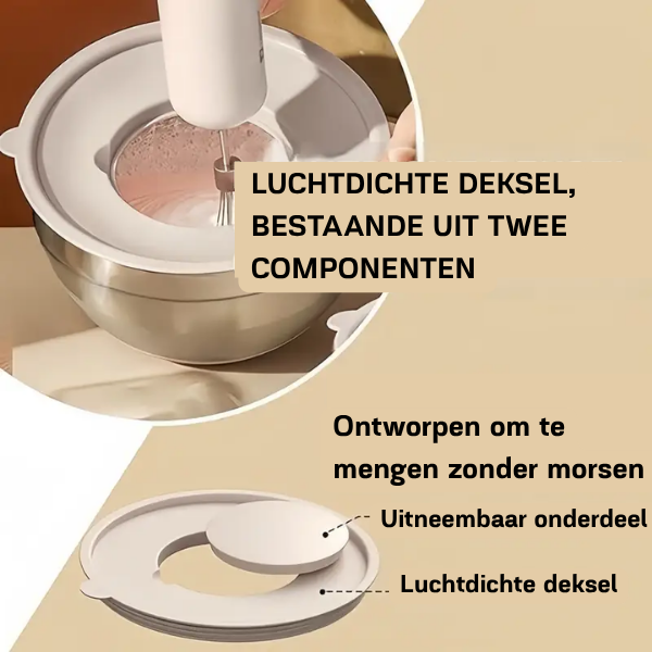 Deksela™ GripBowls multifunctionele RVS schalenset