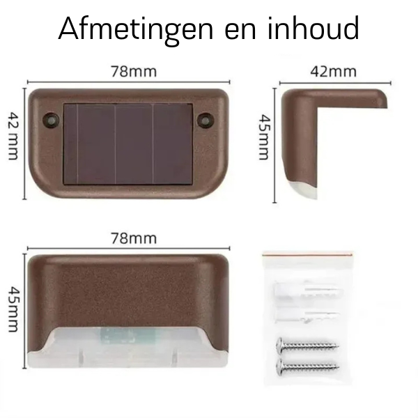 LumiStep - Draadloze solar ledlampen