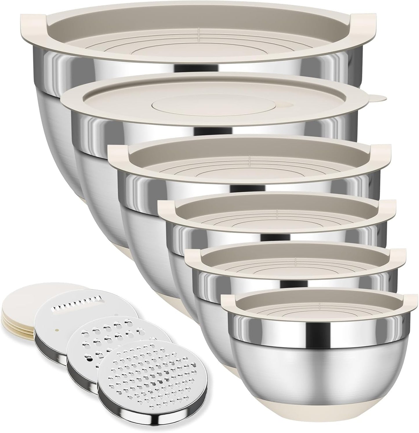 Deksela™ GripBowls multifunctionele RVS schalenset