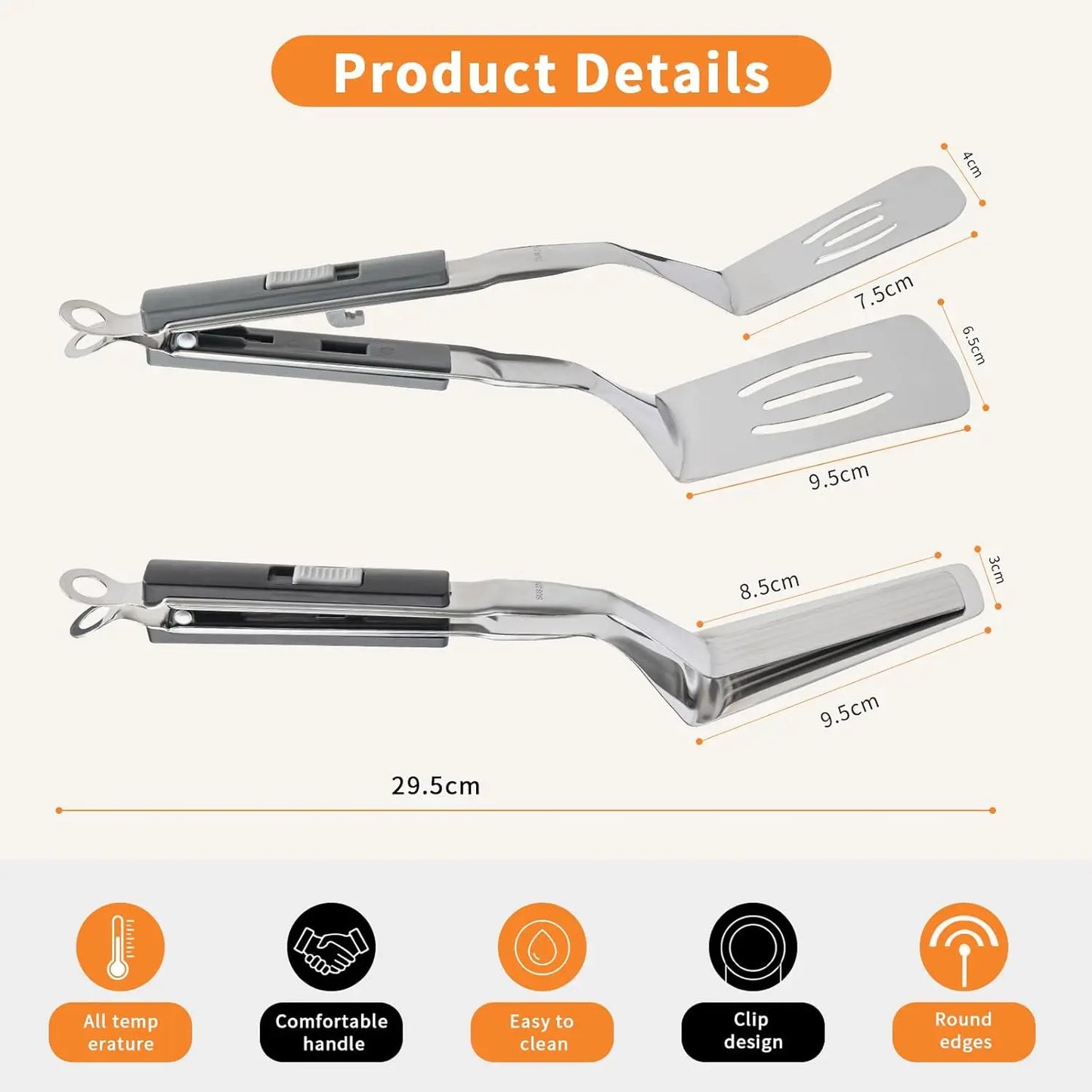 Grip en flip 2 in 1 BBQ tang