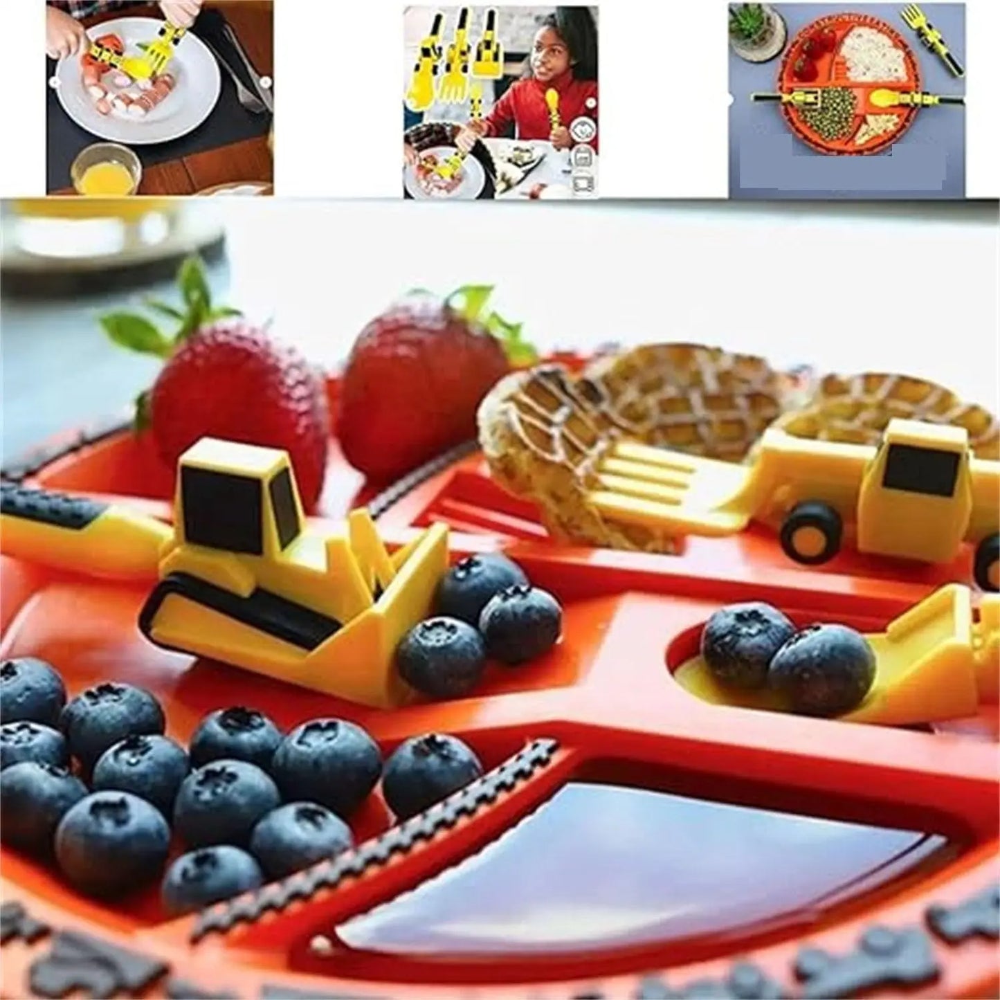 Digger™ Speels kinderbestek - 3 varianten