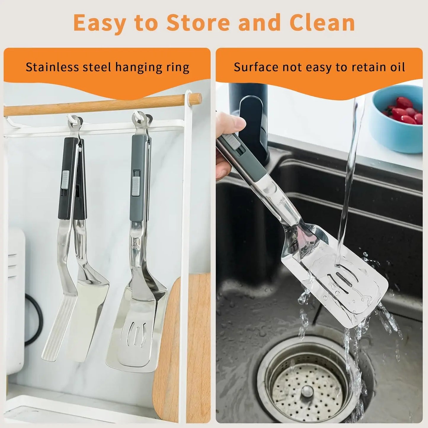 Grip en flip 2 in 1 BBQ tang