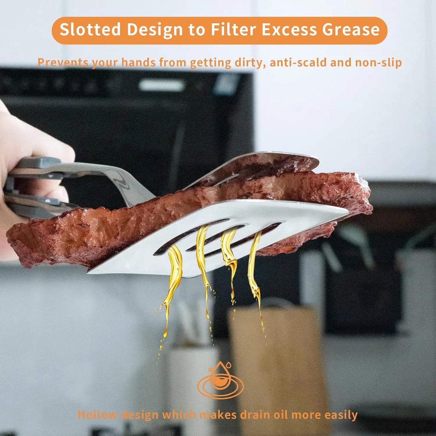 Grip en flip 2 in 1 BBQ tang