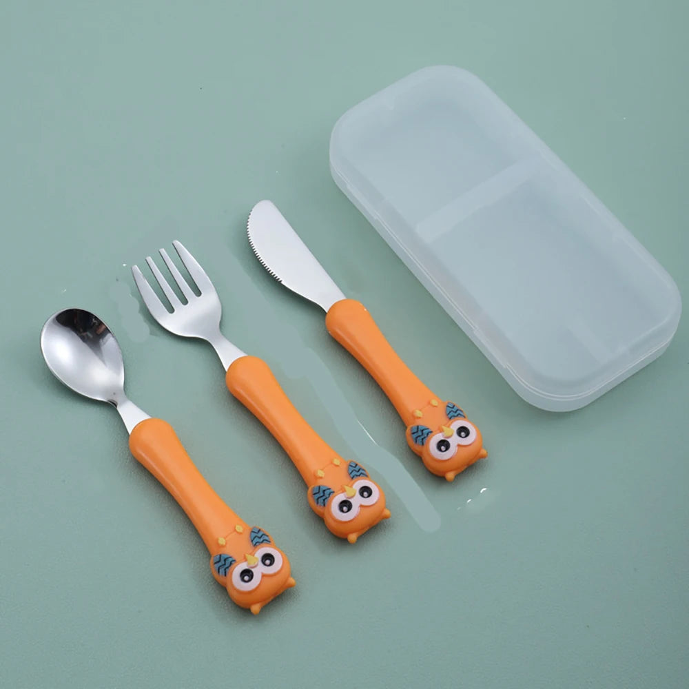 KleverKiddie™ Eerste uilen bestekje