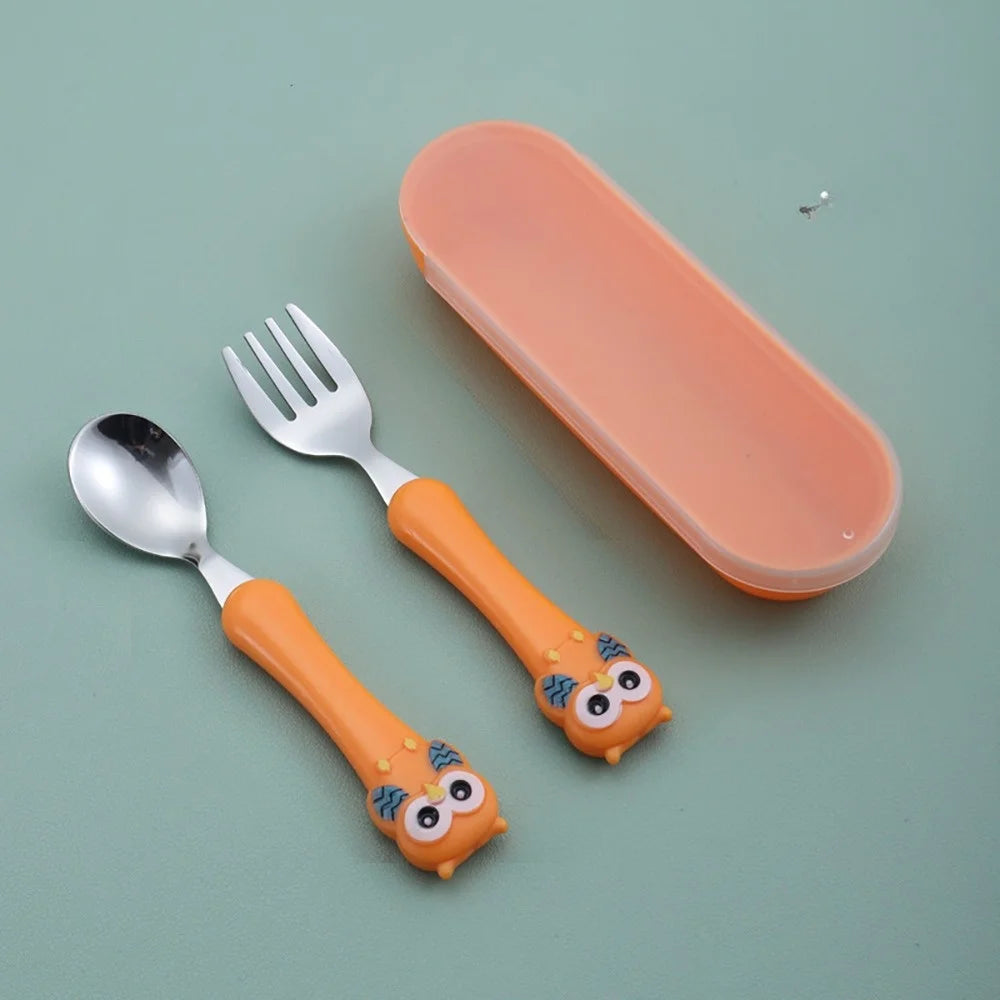 KleverKiddie™ Eerste uilen bestekje