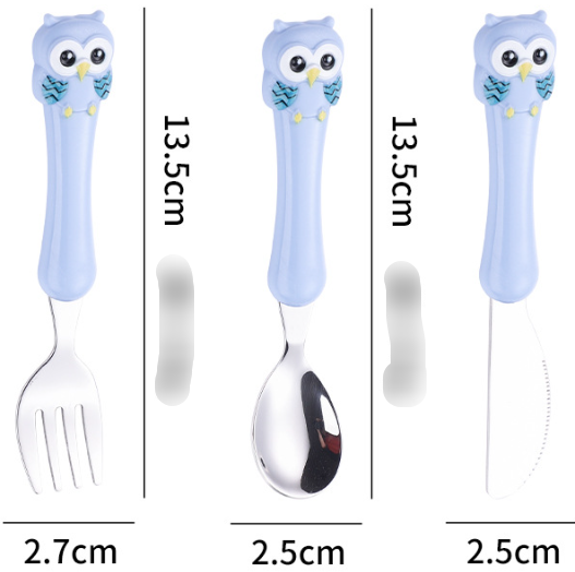 KleverKiddie™ Eerste uilen bestekje