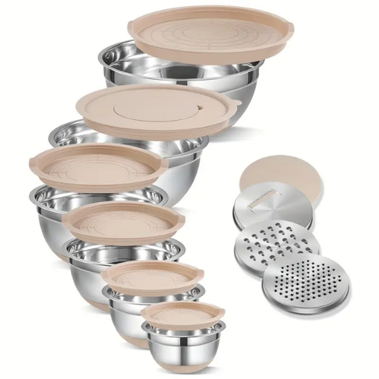 Deksela™ GripBowls multifunctionele RVS schalenset