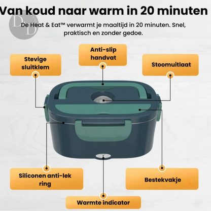 Heat & Eat - Elektrisch verwarmde lunchbox