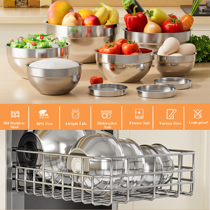 Deksela™ GripBowls multifunctionele RVS schalenset