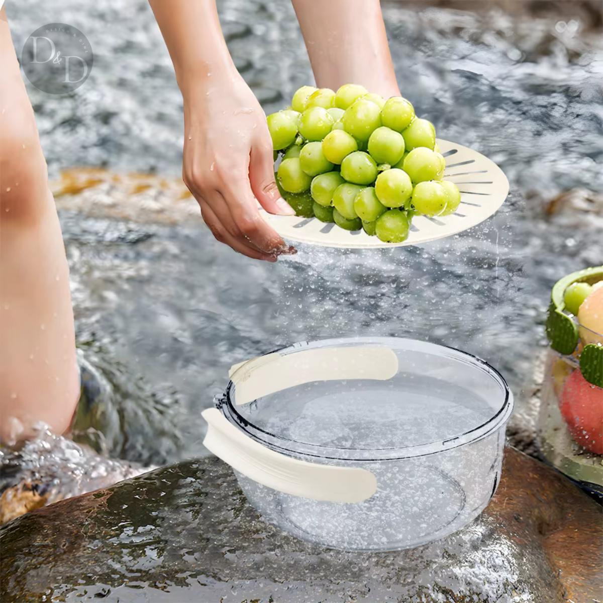 Fruitainer 1+1 GRATIS - Afspoelen, meenemen en opbergen