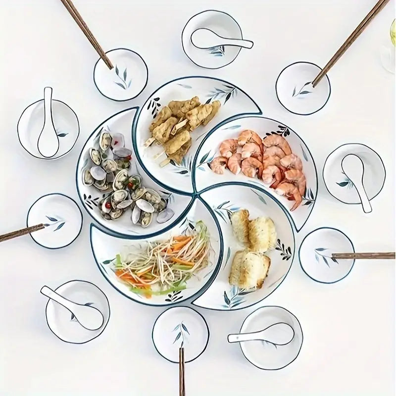Lunar Luxe : 5-delige keramische maanschotel set