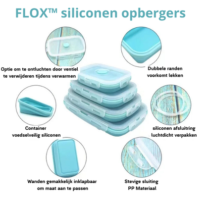 FLOX™ siliconen opbergers