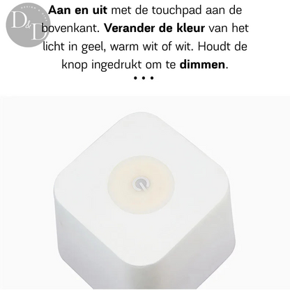 LampraSplash- draadloos, oplaadbaar, waterdicht, dimbaar en 3 kleurstanden