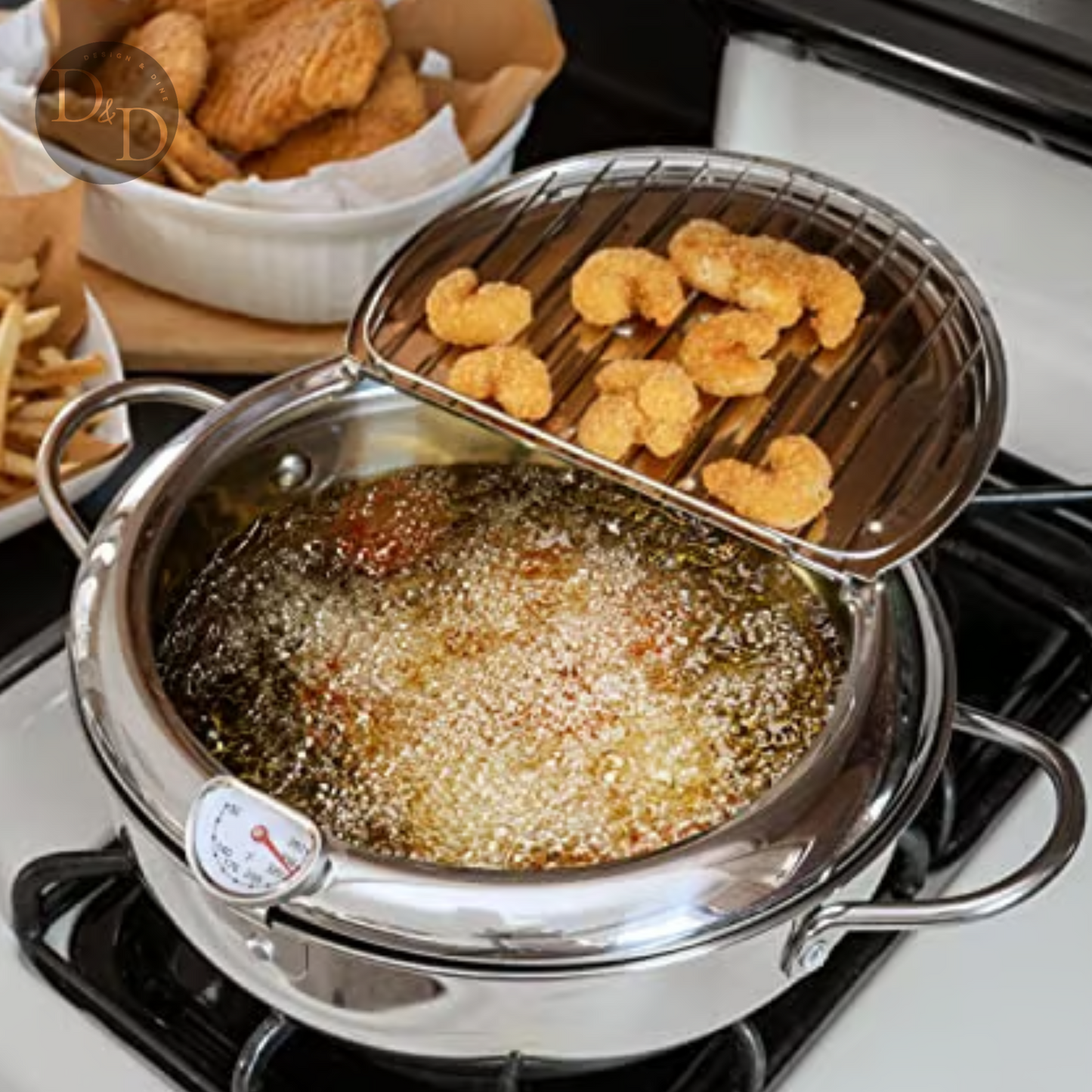 Deep frying pot