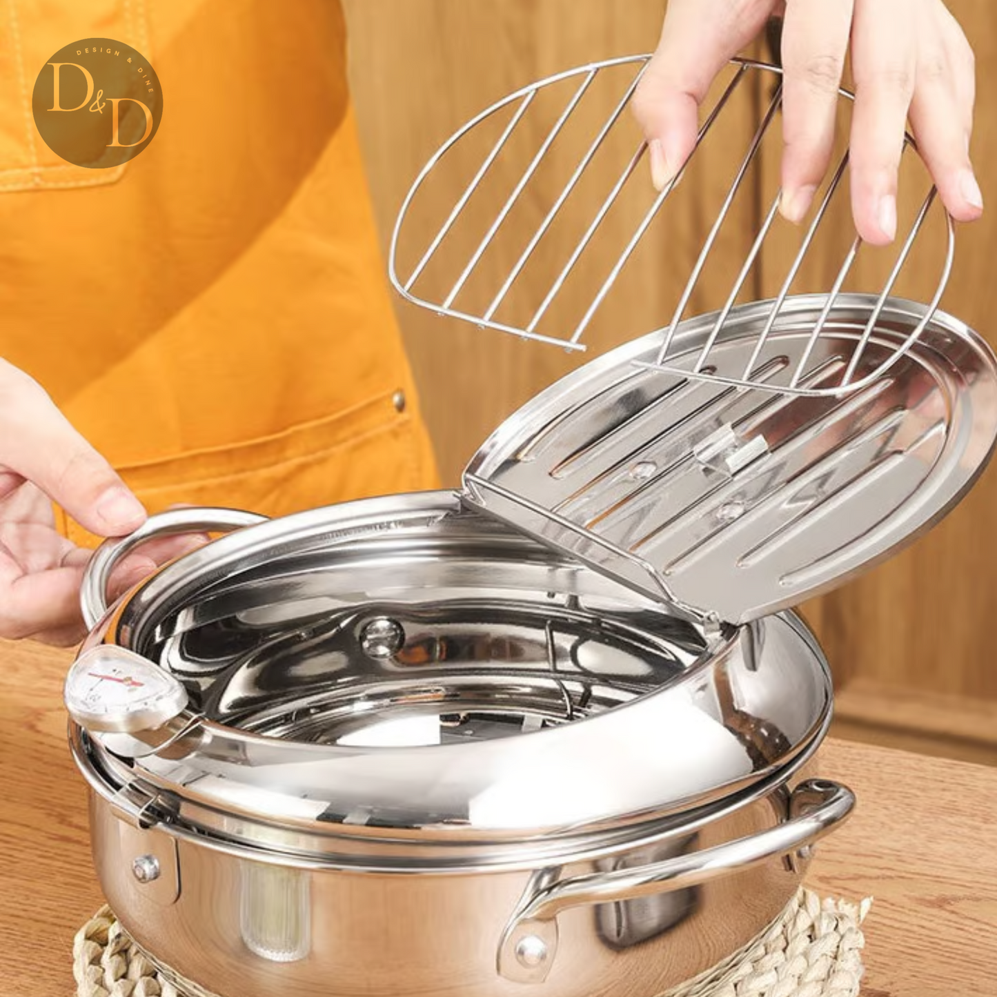Deep frying pot