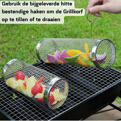 BBQ korf - Niets valt meer door je rooster