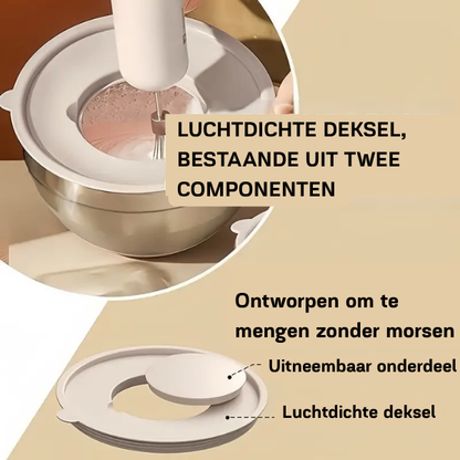 Deksela™ GripBowls multifunctionele RVS schalenset