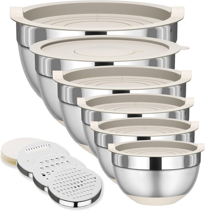 Deksela™ GripBowls multifunctionele RVS schalenset