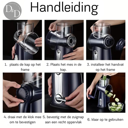 Twisting shredder - 5 in 1 keukenmachine