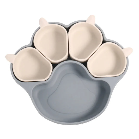 KleverKiddie™ StickyPaw - siliconen bordje - Design & Dine