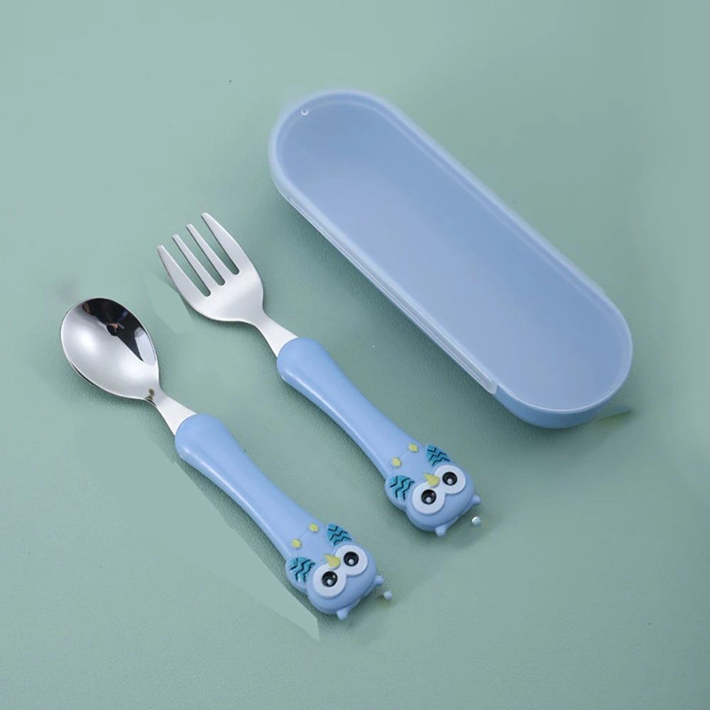 KleverKiddie™ Eerste uilen bestekje