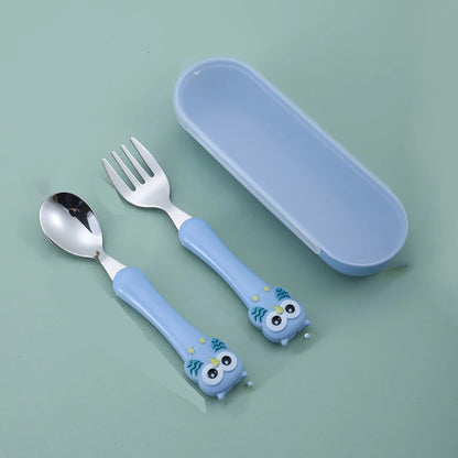 KleverKiddie™ Eerste uilen bestekje