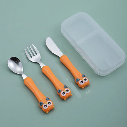 KleverKiddie™ Eerste uilen bestekje