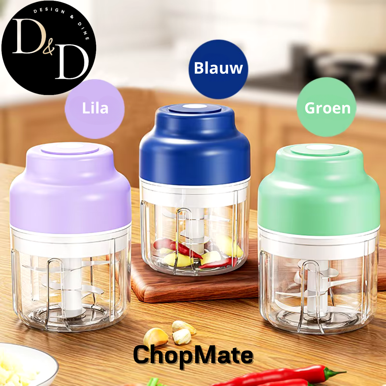ChopMate – Elektrische mini groentesnijder