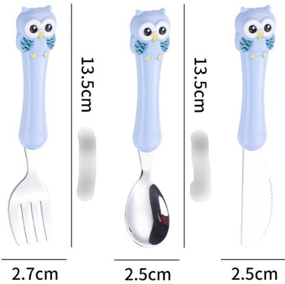 KleverKiddie™ Eerste uilen bestekje