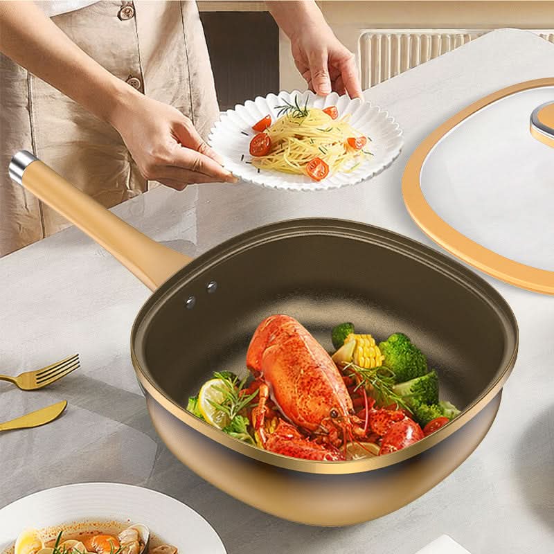 Culinara™ Titanium 12 inch Anti-aanbakpan met deksel - Design & Dine